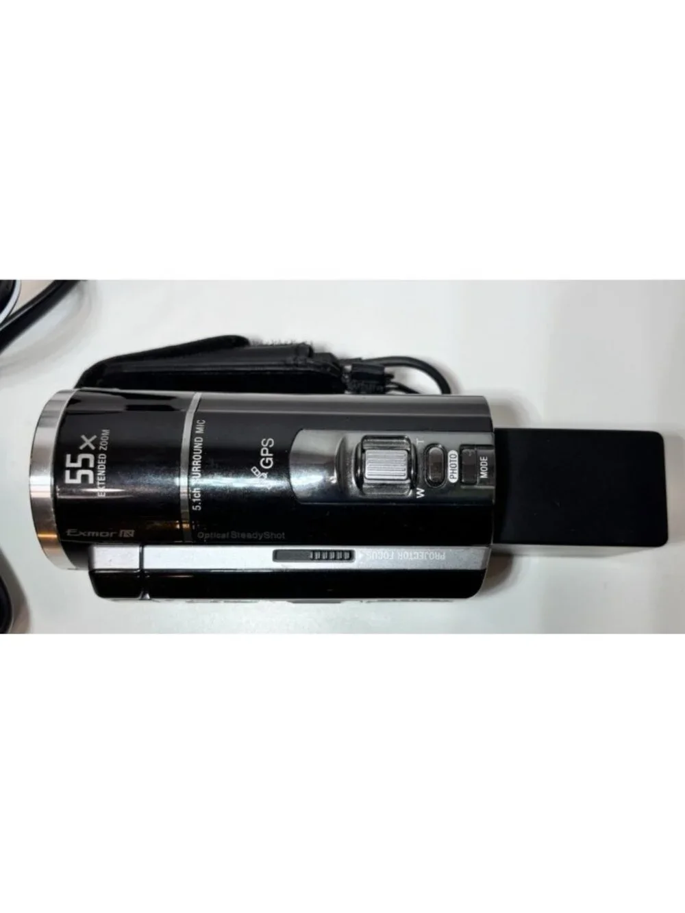 Sony Handycam HDR-PJ260V High Definition Camcorder 55x Zoom Battery + Battery